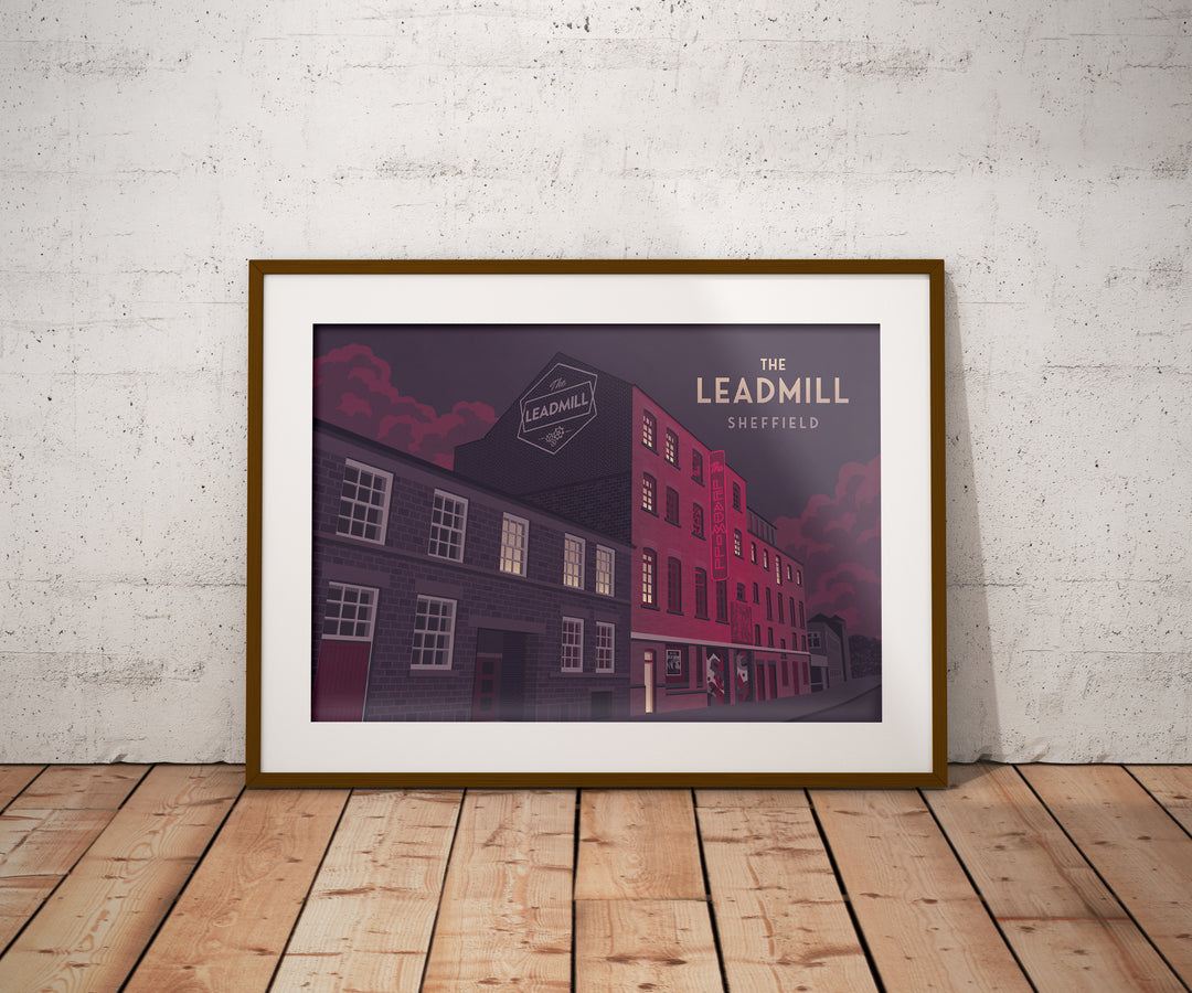 Leadmill Sheffield Travel Poster