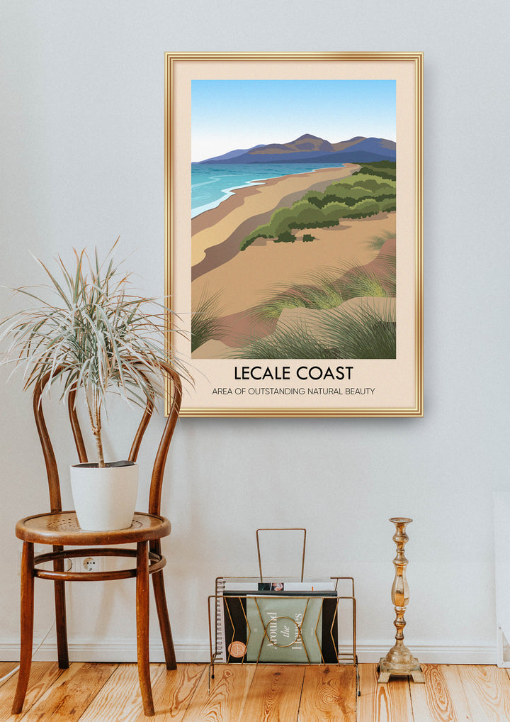 Lecale Coast AONB Travel Poster