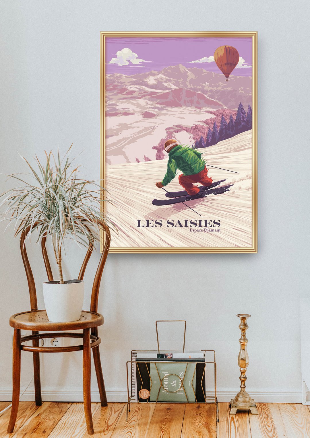 Les Saisies France Ski Resort Poster