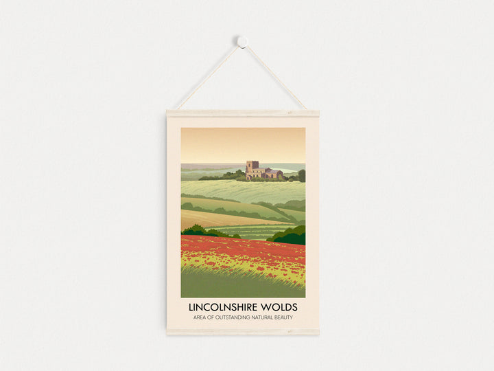 Lincolnshire Wolds AONB Travel Poster