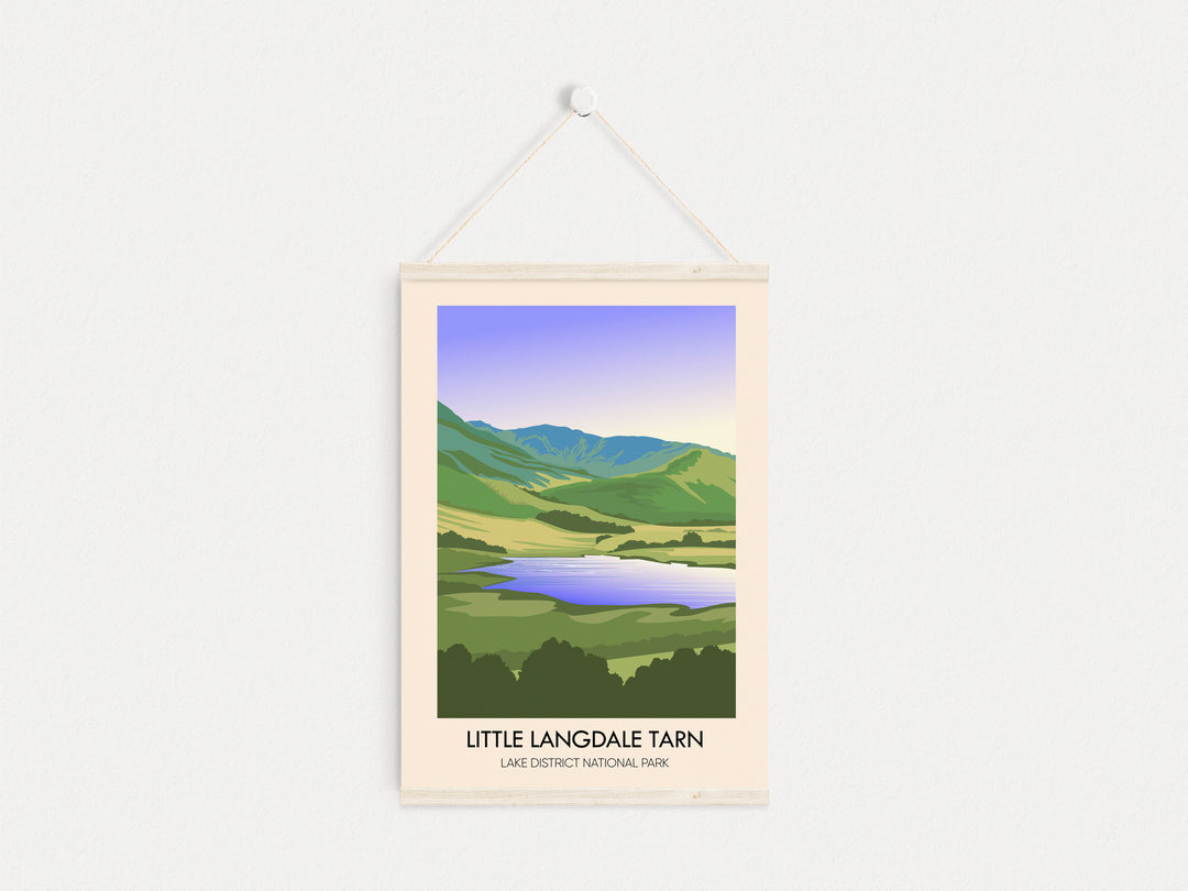 Little Langdale Tarn Lake District Travel Poster