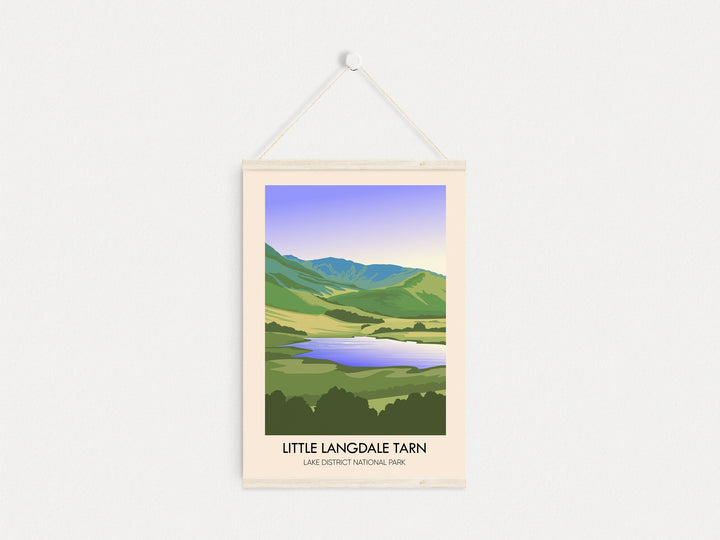 Little Langdale Tarn Lake District Travel Poster