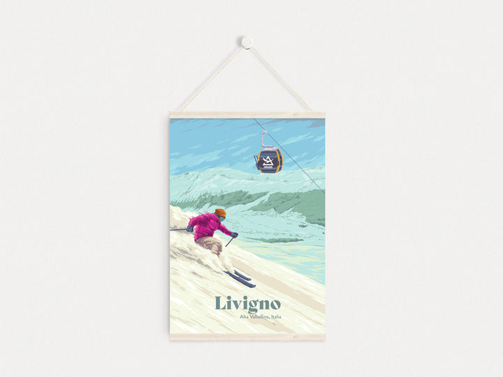 Livigno Ski Resort Travel Poster