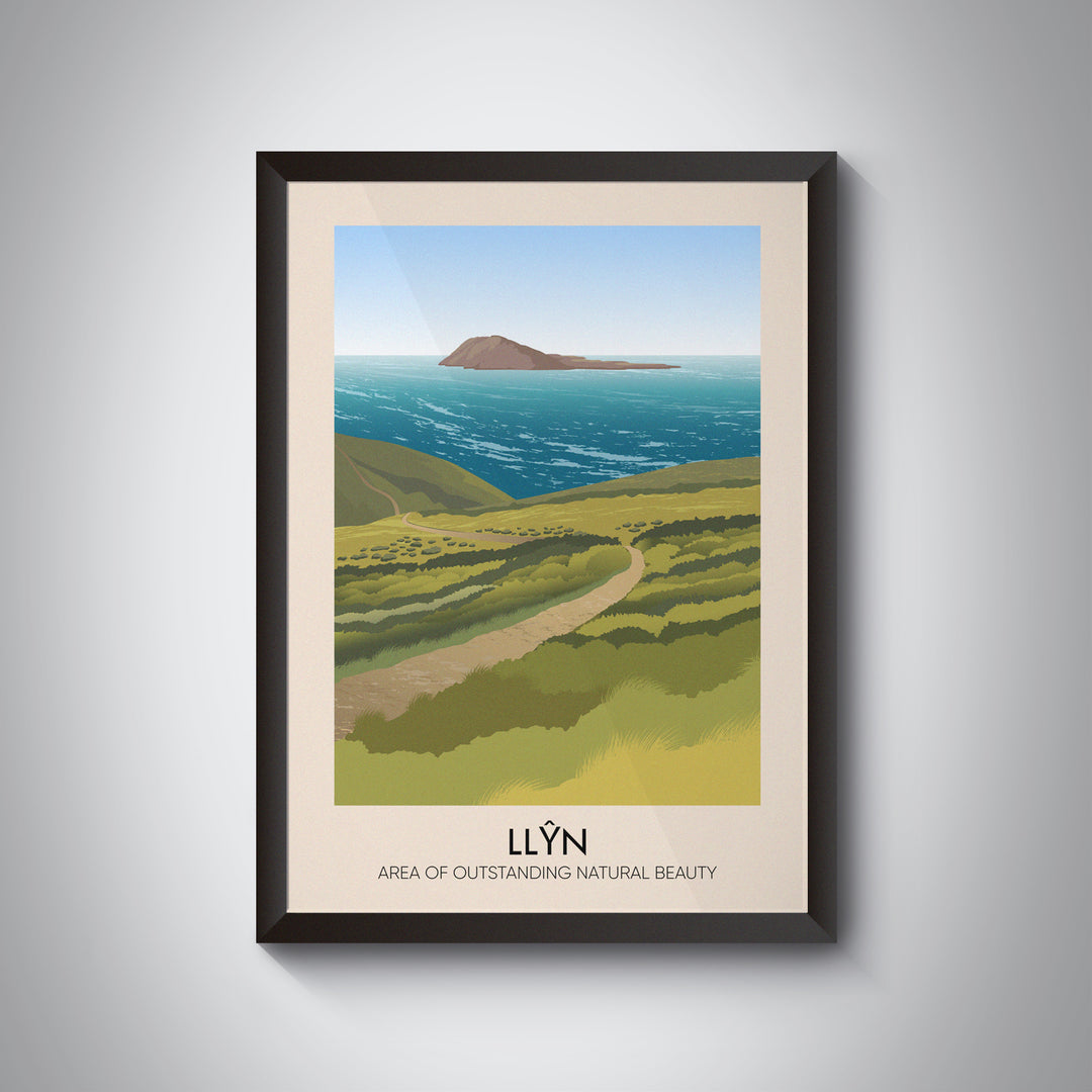 Llyn AONB Travel Poster