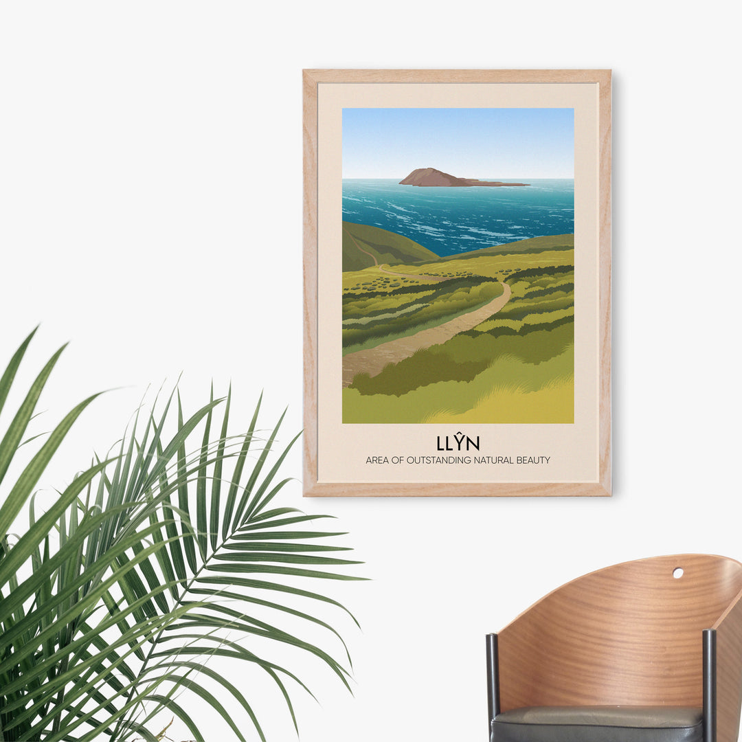 Llyn AONB Travel Poster