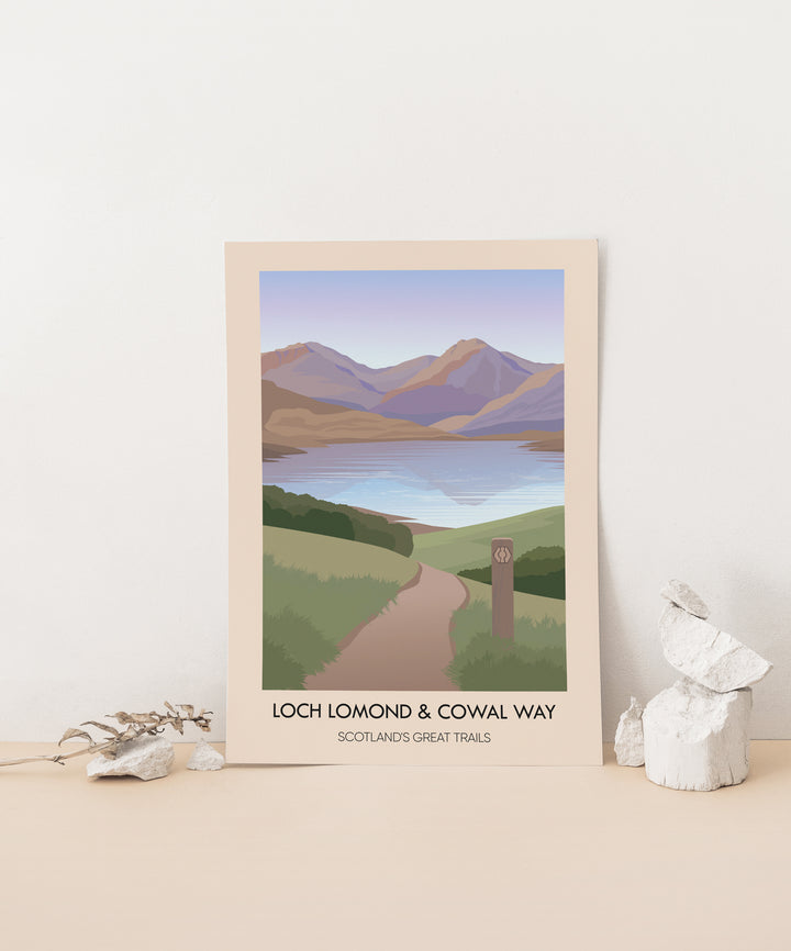 Loch Lomond and Cowal Way Scotland's Great Trails Poster