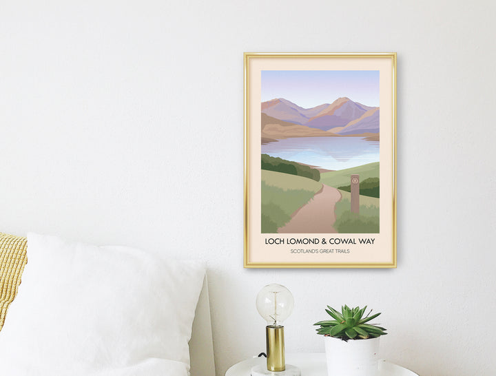 Loch Lomond and Cowal Way Scotland's Great Trails Poster