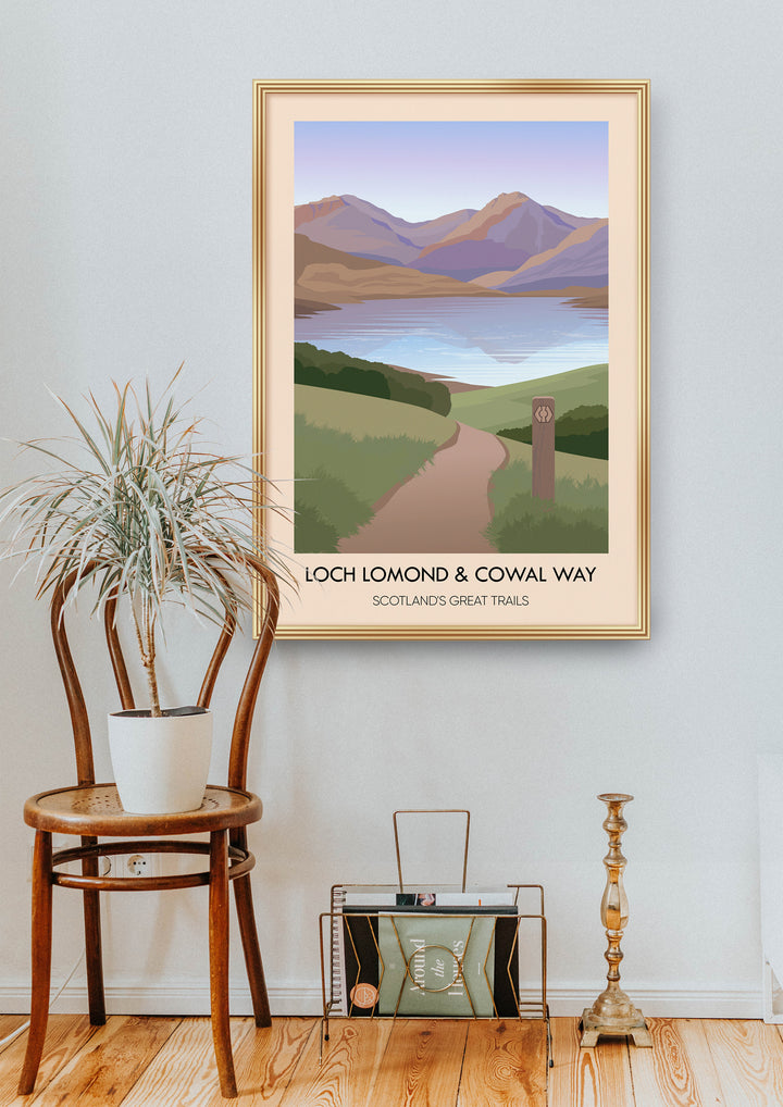 Loch Lomond and Cowal Way Scotland's Great Trails Poster