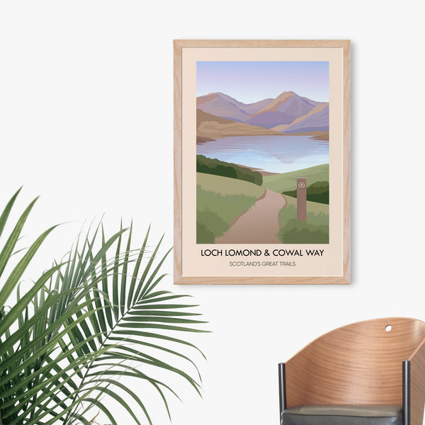 Loch Lomond and Cowal Way Scotland's Great Trails Poster