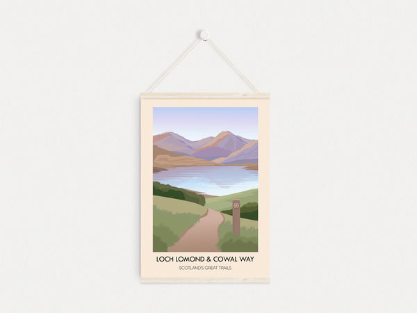 Loch Lomond and Cowal Way Scotland's Great Trails Poster