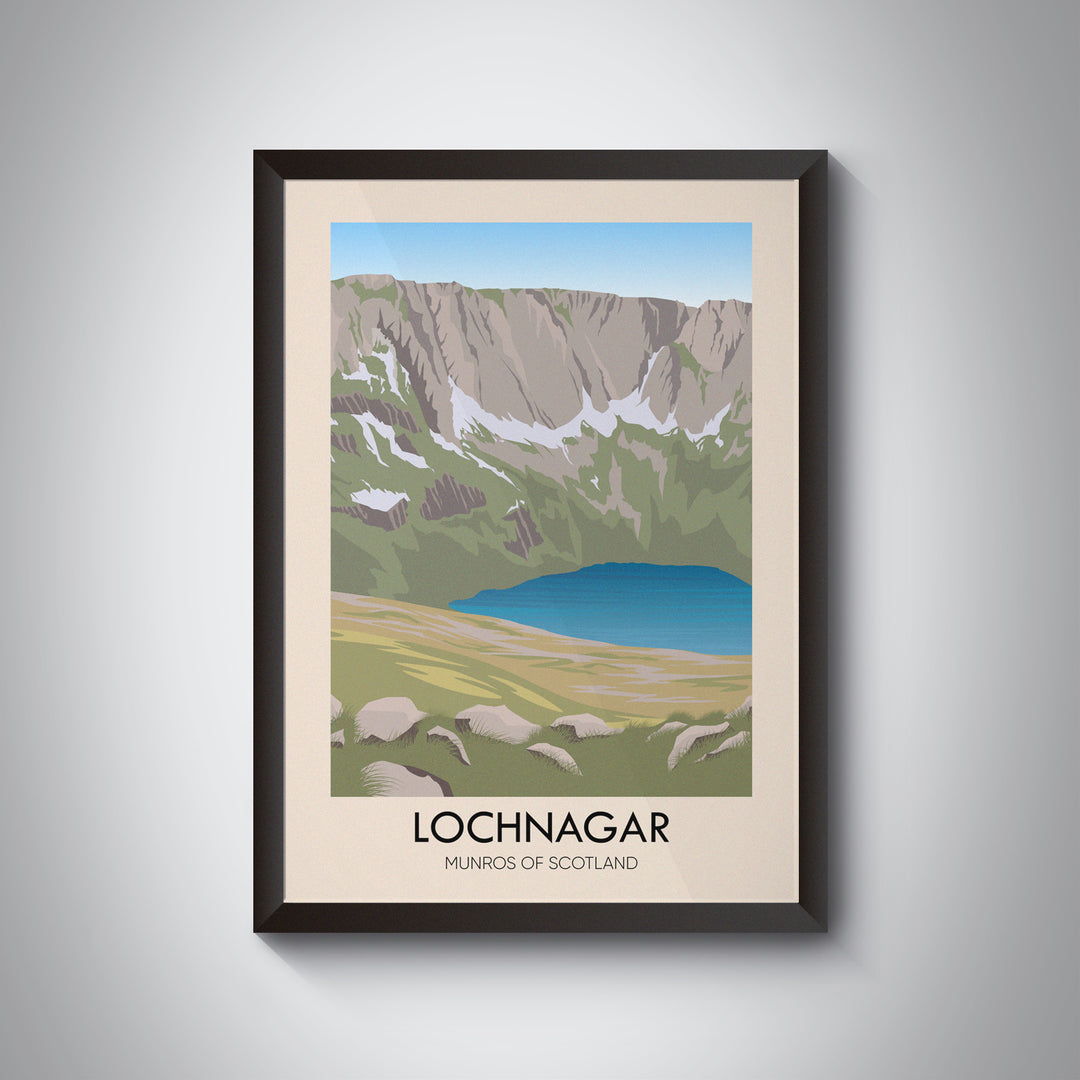 Lochnagar Munros Of Scotland Travel Poster