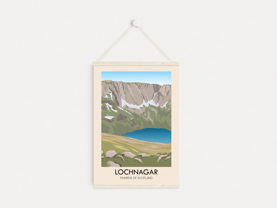 Lochnagar Munros Of Scotland Travel Poster