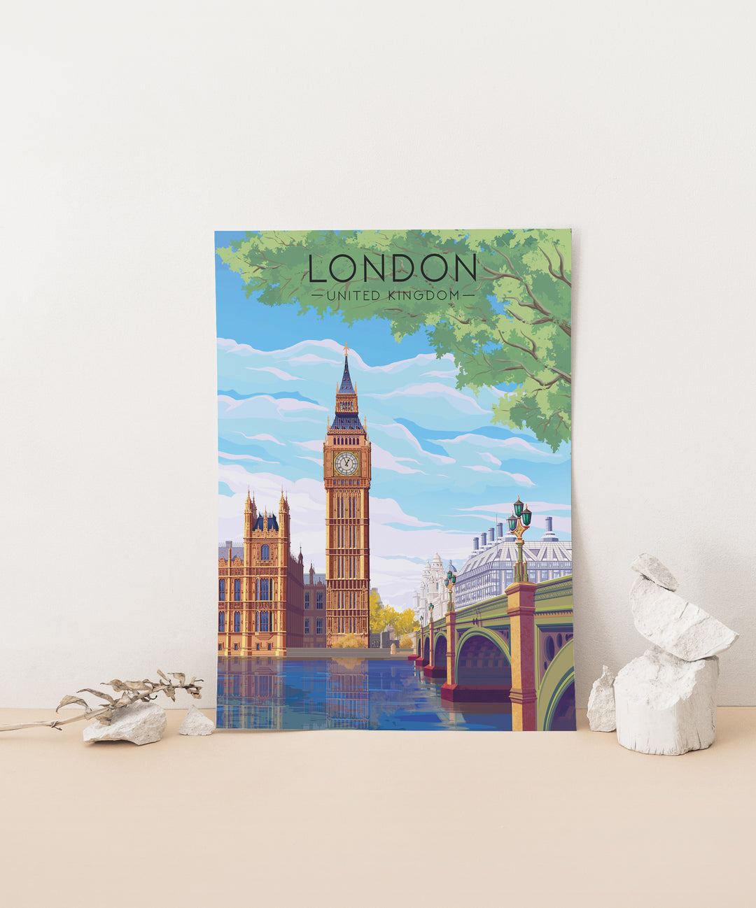 London Travel Poster Big Ben