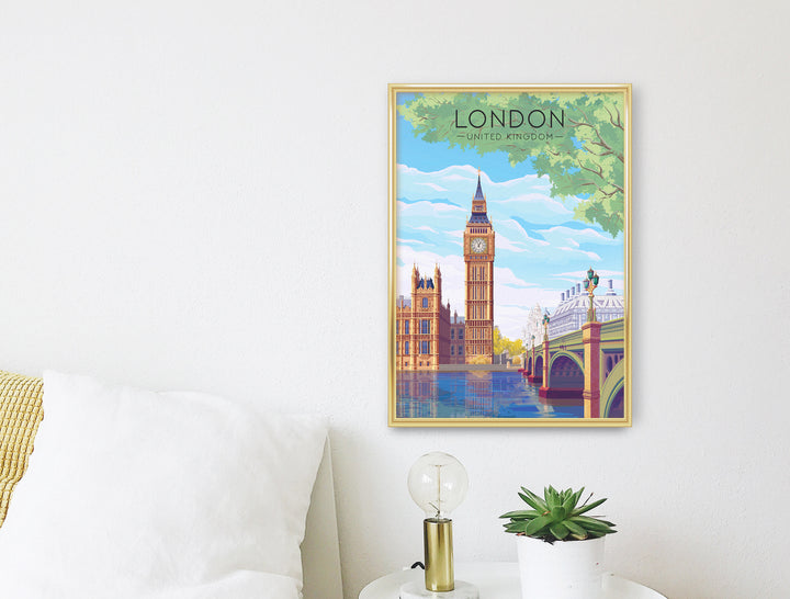 London Travel Poster Big Ben