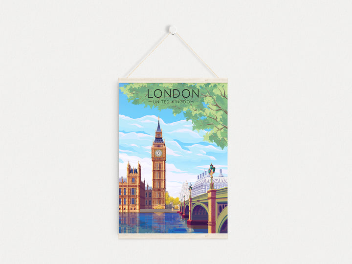 London Travel Poster Big Ben