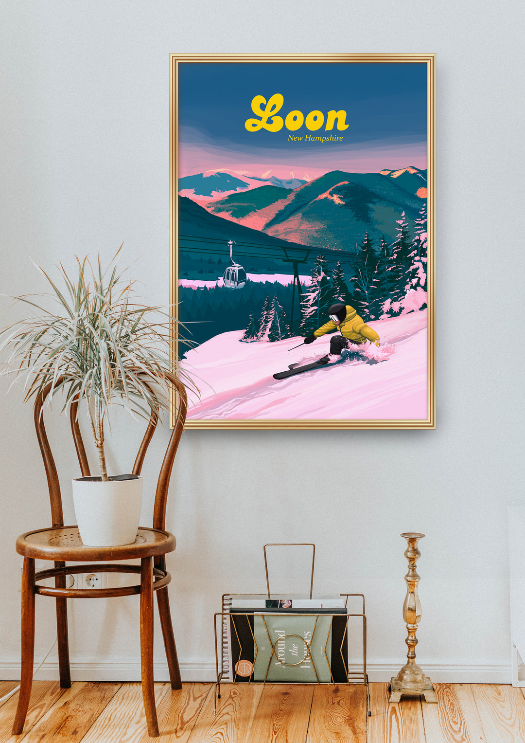 Loon Mountain Ski Resort Travel Poster