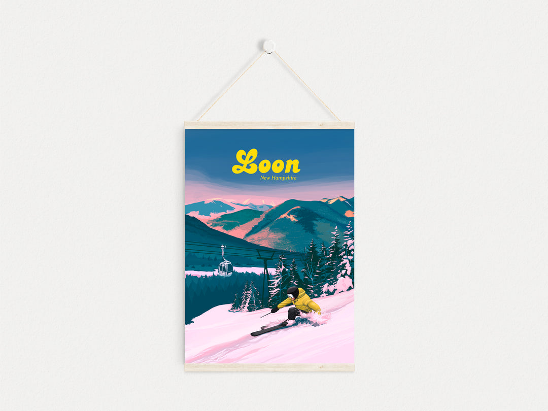 Loon Mountain Ski Resort Travel Poster