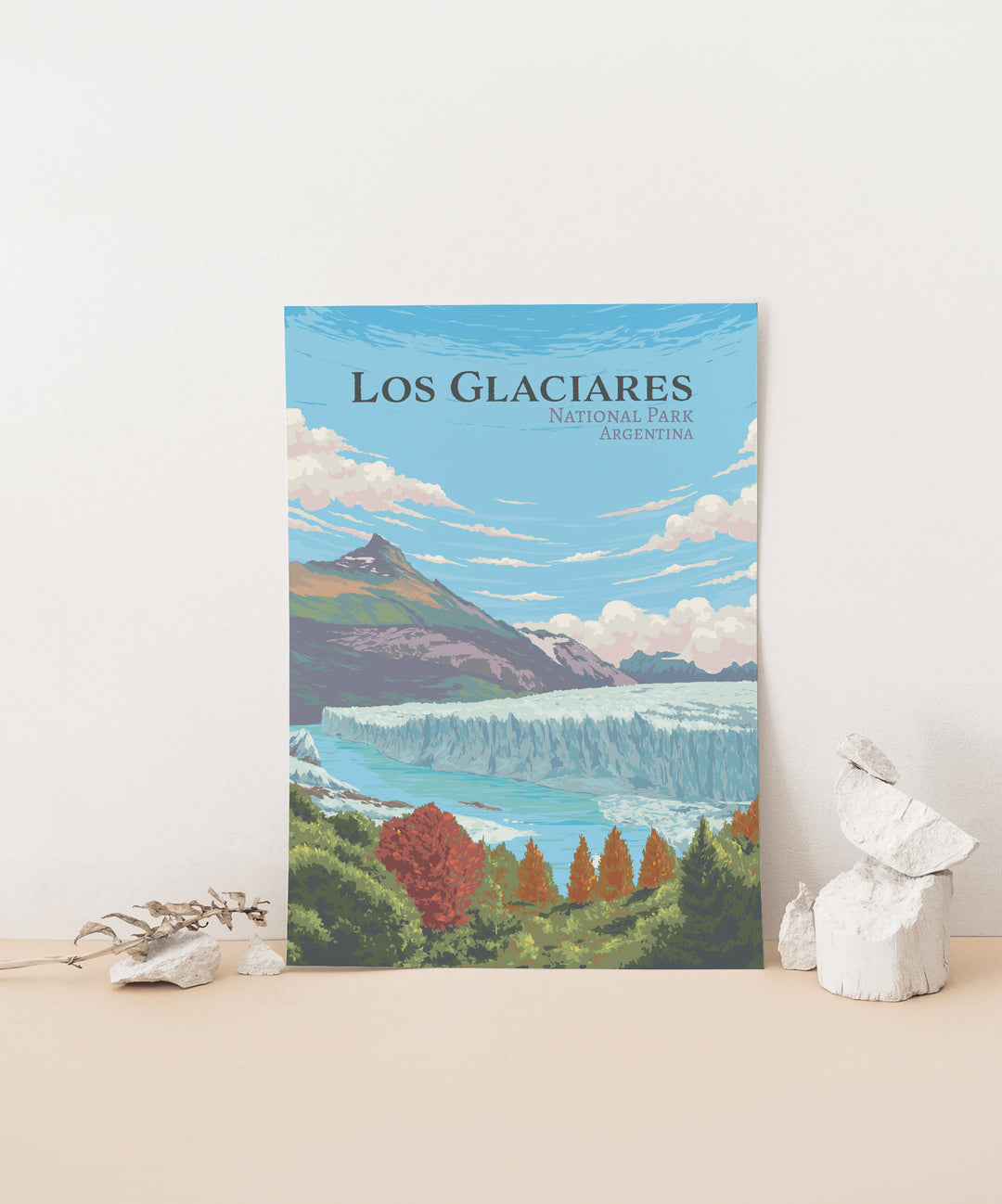 Los Glaciares National Park Travel Poster