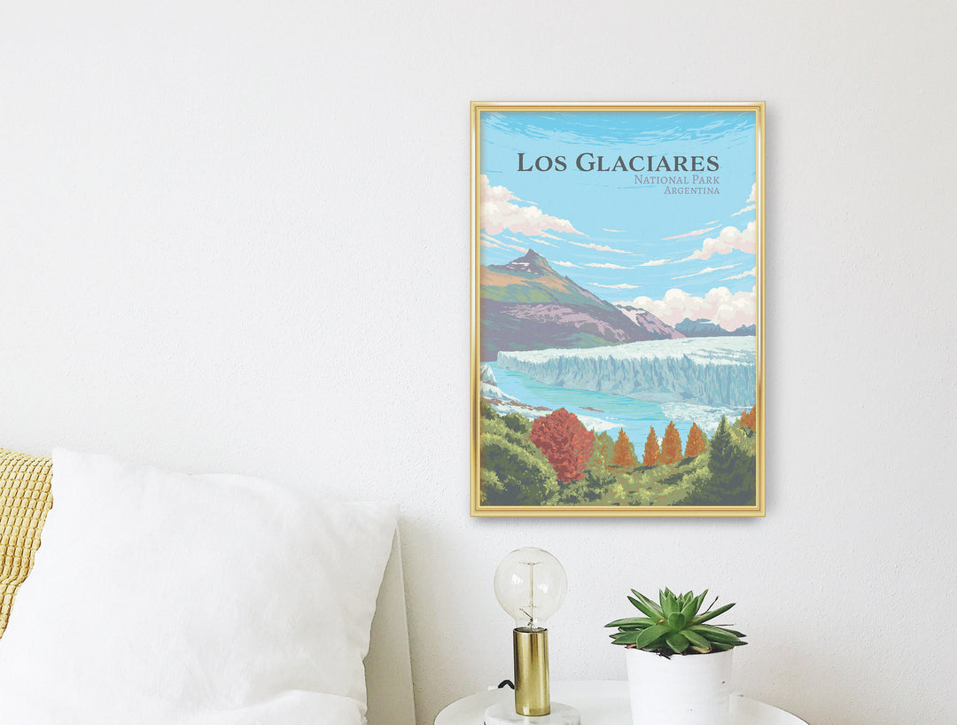 Los Glaciares National Park Travel Poster