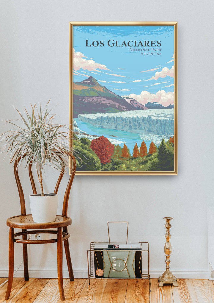 Los Glaciares National Park Travel Poster