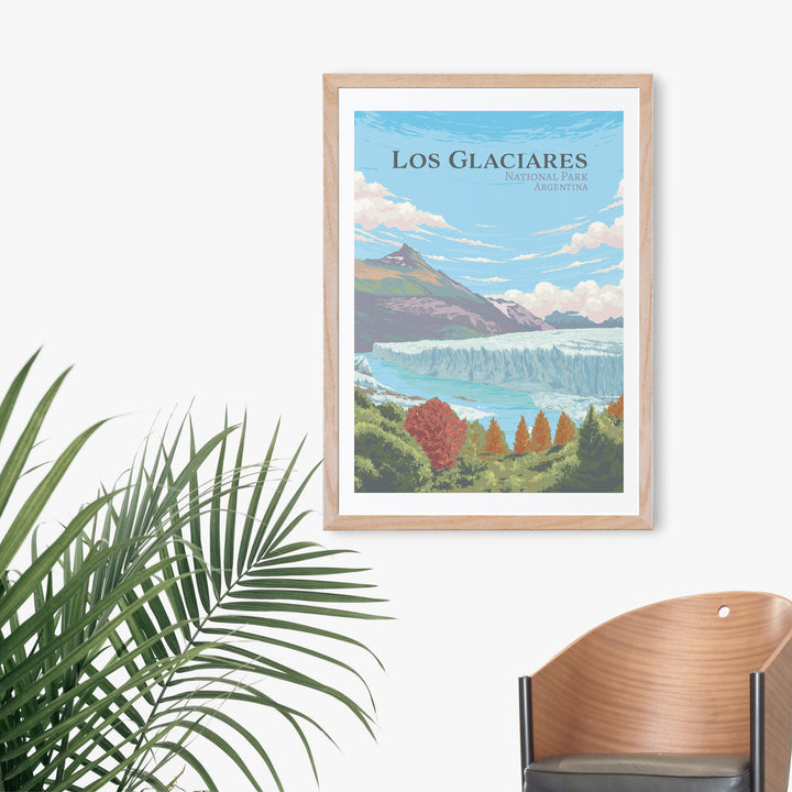 Los Glaciares National Park Travel Poster