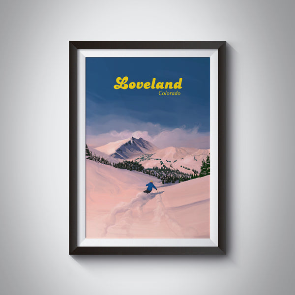 Loveland Ski Resort Travel Poster