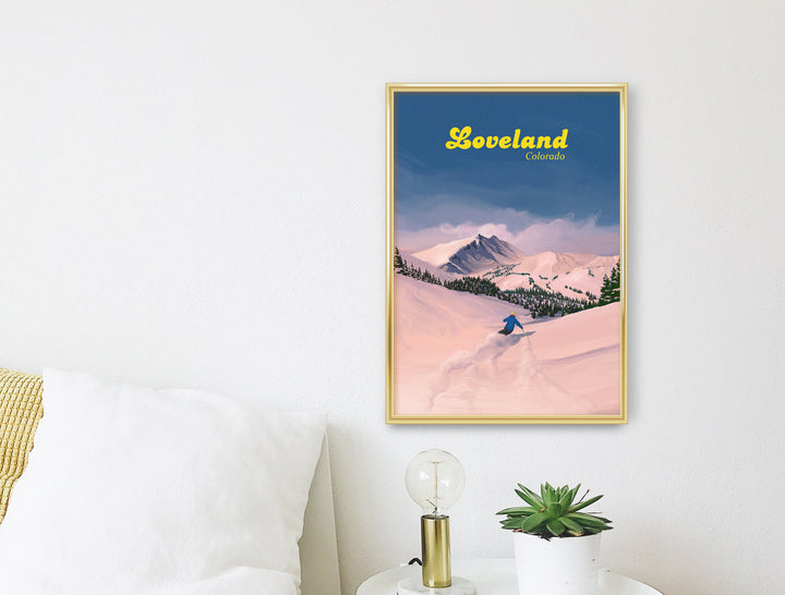 Loveland Ski Resort Travel Poster