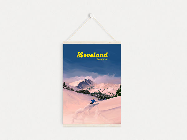Loveland Ski Resort Travel Poster