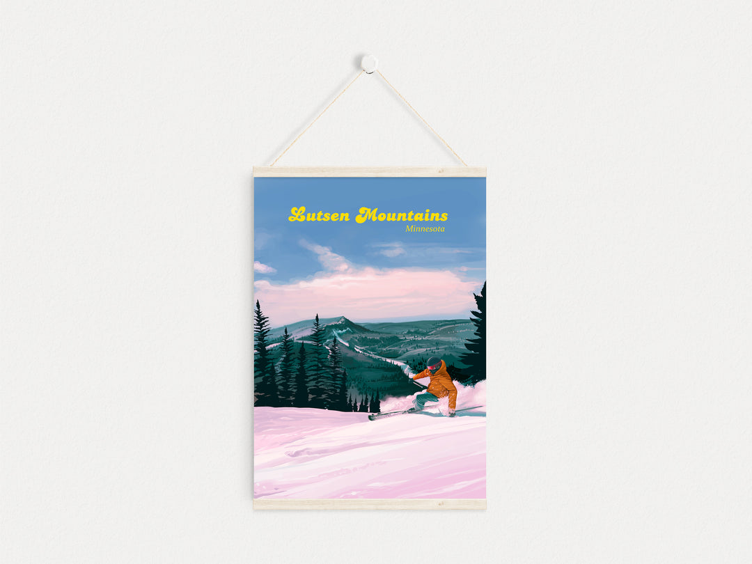 Lutsen Mountains Ski Resort Travel Poster