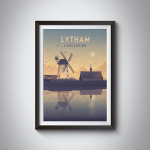 Lytham Lancashire Travel Poster