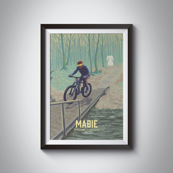 Mabie Mountain Biking Travel Poster