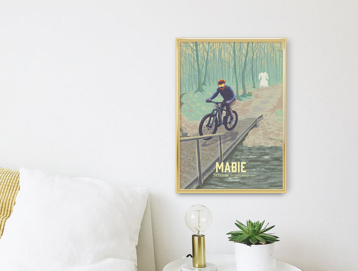 Mabie Mountain Biking Travel Poster