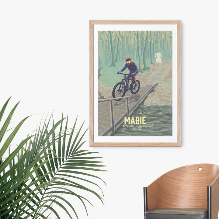 Mabie Mountain Biking Travel Poster