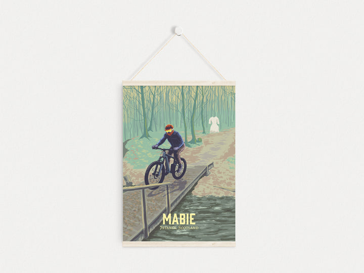 Mabie Mountain Biking Travel Poster