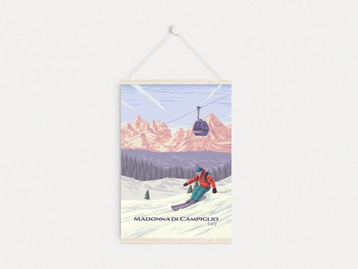 Madonna di Campiglio Ski Resort Travel Poster