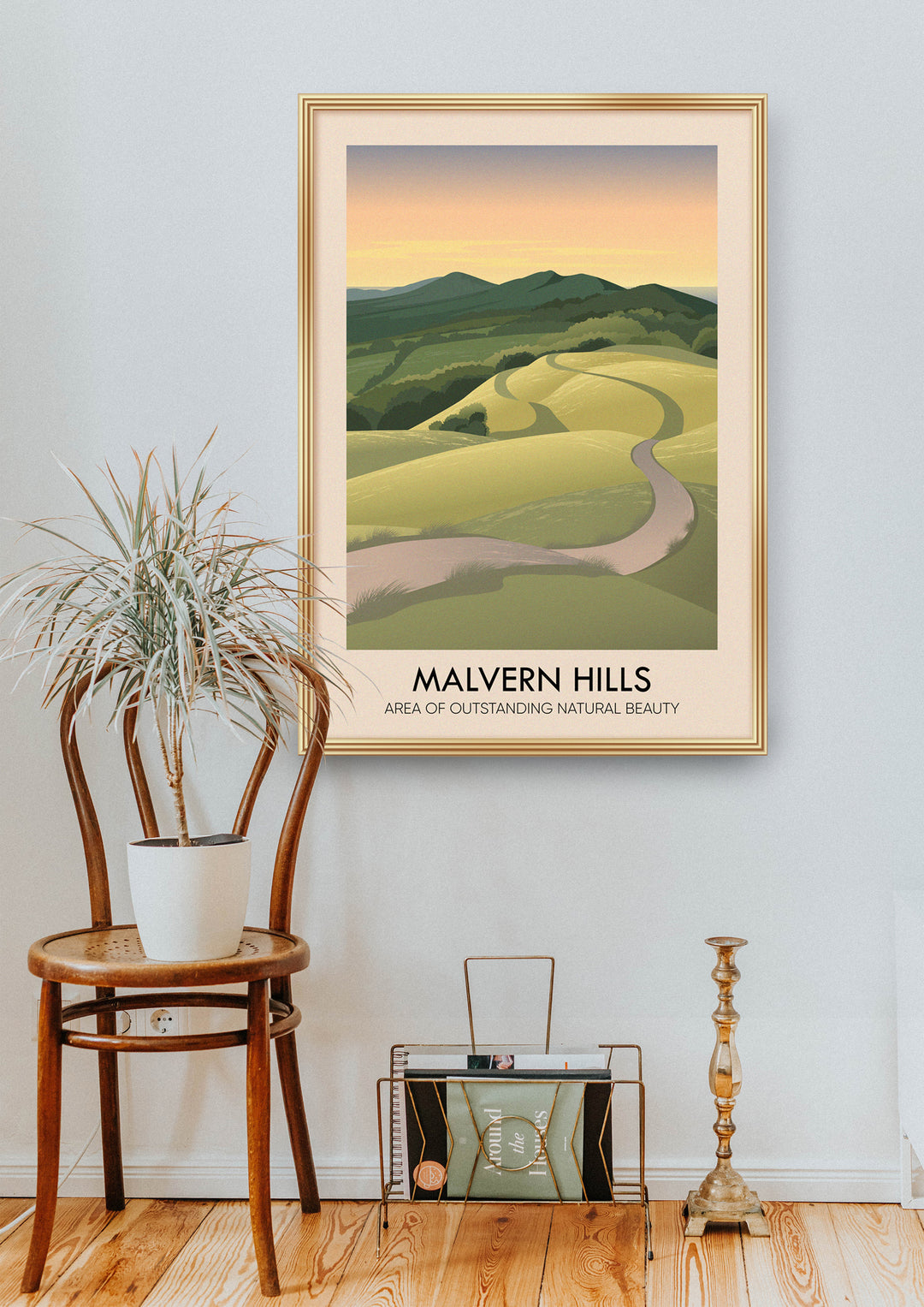 Malvern Hills AONB Travel Poster