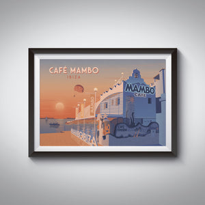 Cafe Mambo Ibiza Travel Poster