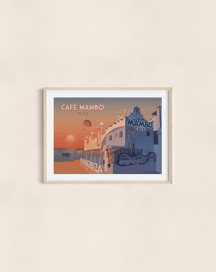 Cafe Mambo Ibiza Travel Poster