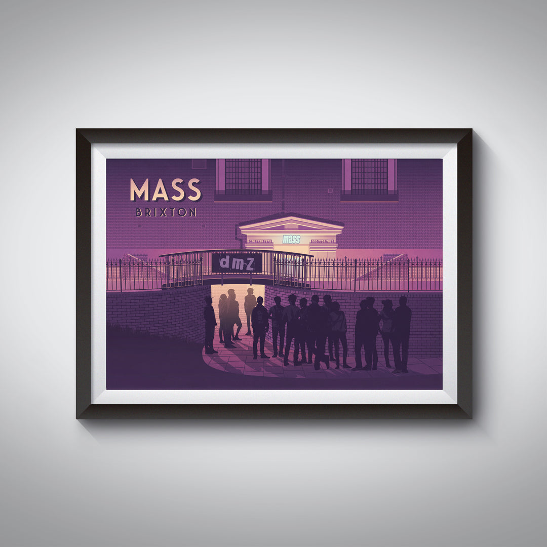 Mass Brixton London Travel Poster