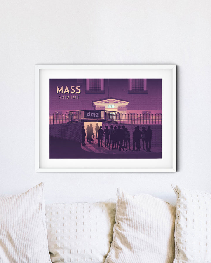 Mass Brixton London Travel Poster