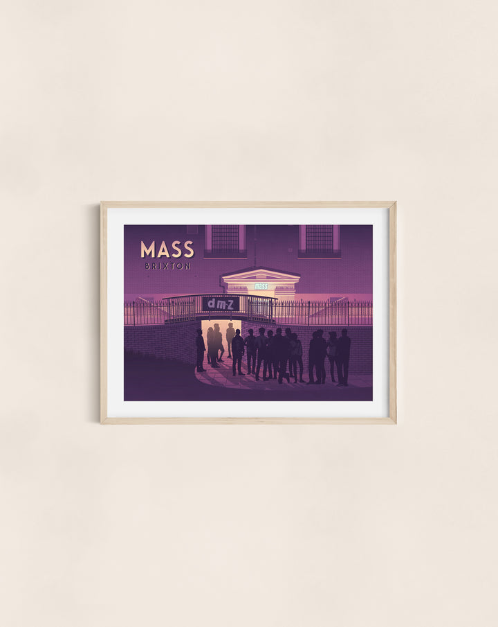 Mass Brixton London Travel Poster