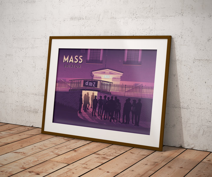 Mass Brixton London Travel Poster