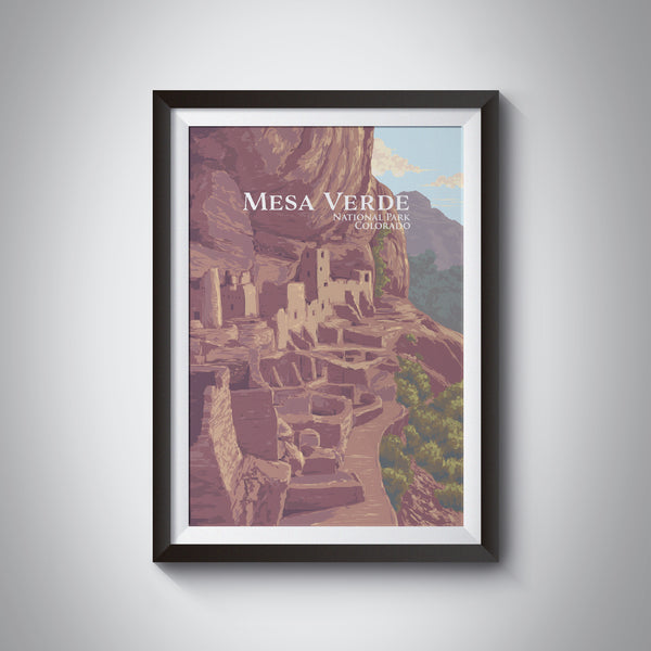 Mesa Verde National Park Travel Poster