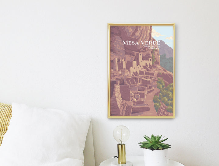 Mesa Verde National Park Travel Poster