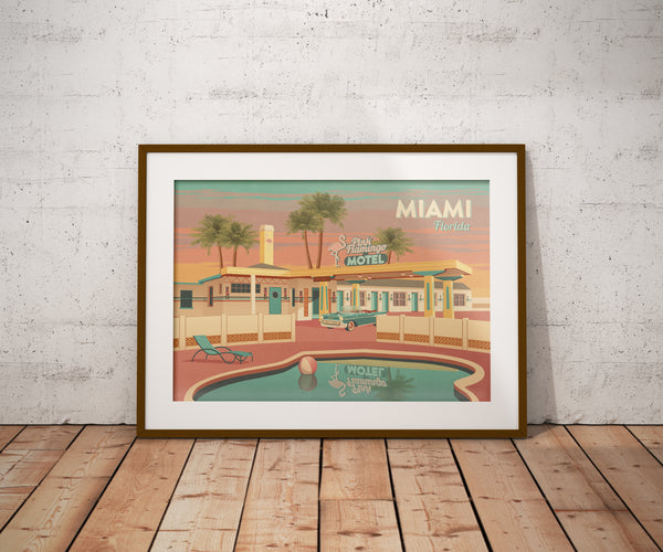Miami Florida Travel Poster