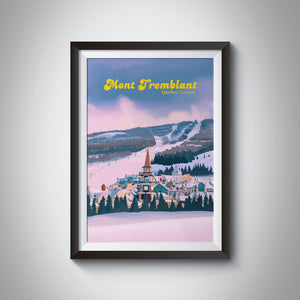Mont Tremblant Canada Ski Resort Travel Poster