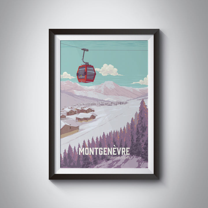 Montgenevre France Ski Resort Poster