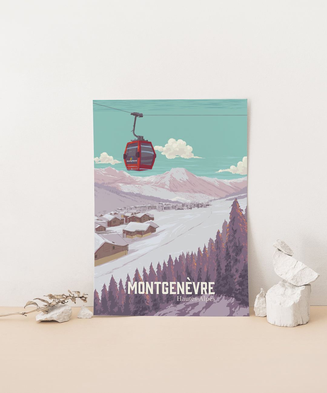 Montgenevre France Ski Resort Poster