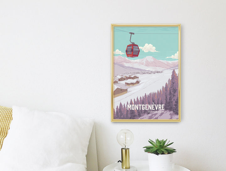 Montgenevre France Ski Resort Poster