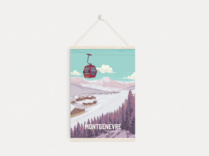 Montgenevre France Ski Resort Poster